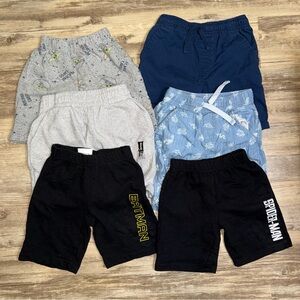 Boys Shorts Bundle 6 Pairs Casual Lounge Play